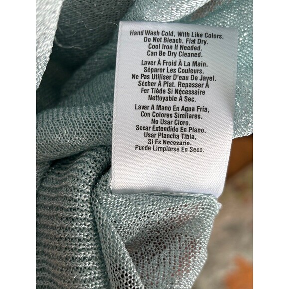 DKNY semi sheer top - size Large - Picture 7 of 7